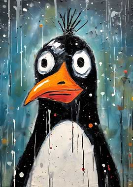 Paralyzed Funny Penguin