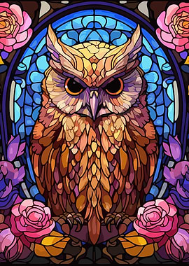 glass cute owl