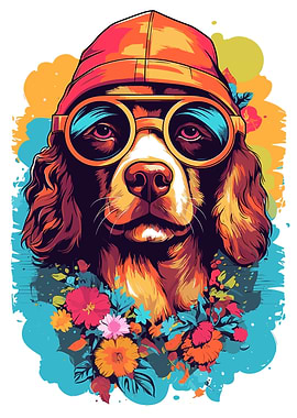 Dog Cute Colorful