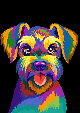 Schnauzer pop art