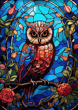 glass cute owl