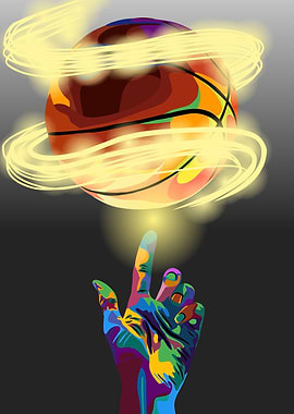 Basketball pop art