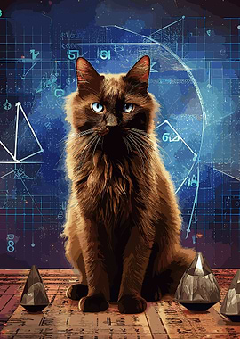 cat math cute animal