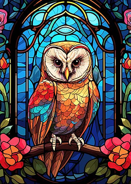 glass cute owl