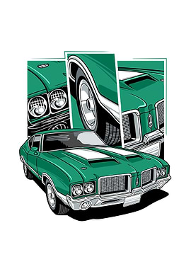 Classic Car Green