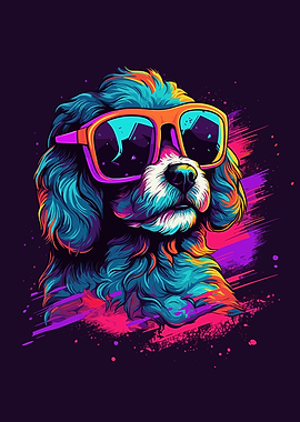 Dog Cute Colorful