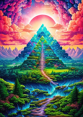 Surreal Fractal Landscape