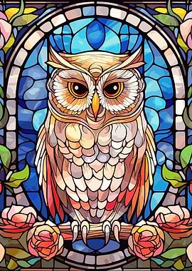 glass cute owl
