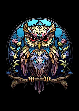 glass cute owl