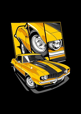 Classic Car Yellow