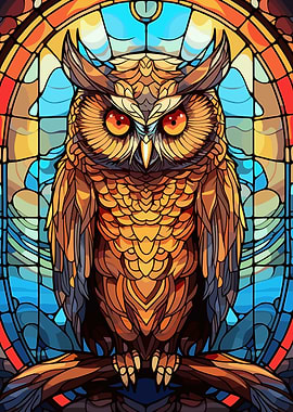 glass cute owl