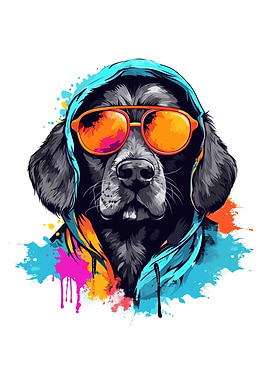 Dog Cute Colorful