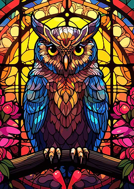 glass cute owl