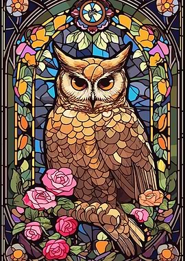 glass cute owl