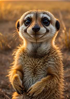 Merkat close up smile