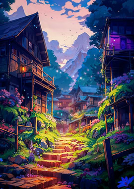 Japanese Mountain Village