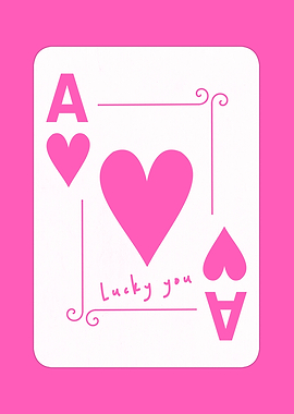 Pink Ace Card