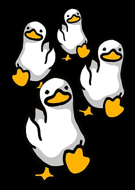 Funny Duckling is Walking