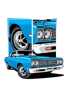 Classic Cars Blue
