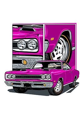Classic Car Pink