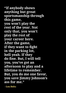 Lou holtz quotes