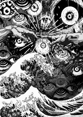 Wave of kanagawa 666 demon