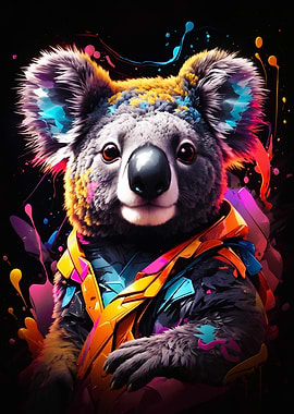 Koala aesthetic neon