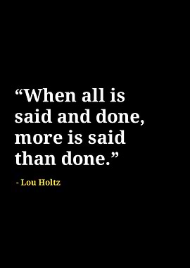 Lou holtz quotes