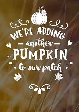 Autumn Pumpkin Text Art
