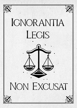 Ignorance of Law Latin