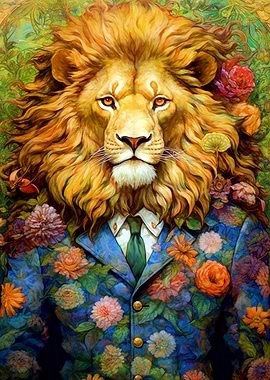 Lion animal art