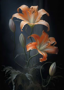 Orange Lilies