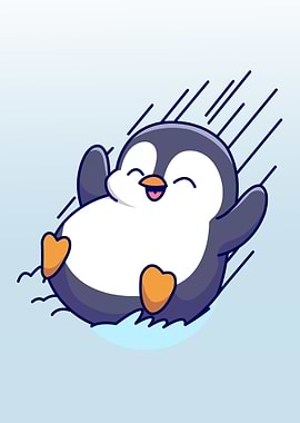 cute penguin animal