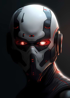 Futuristic cyborg