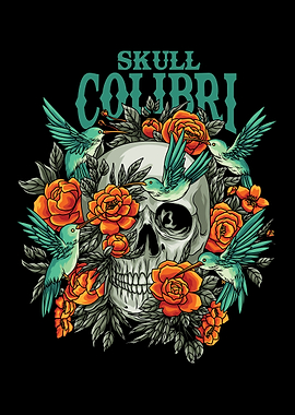 Skull Colibri Text