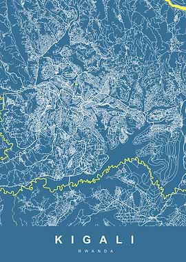MAP KIGALI RWANDA