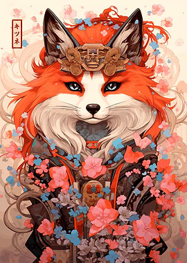 Japanese Fox Art
