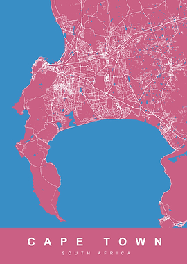 MAP CAPE TOWN SOUTH AFRICA