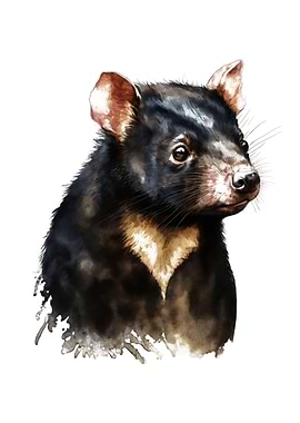 Tasmanian Devil Watercolor
