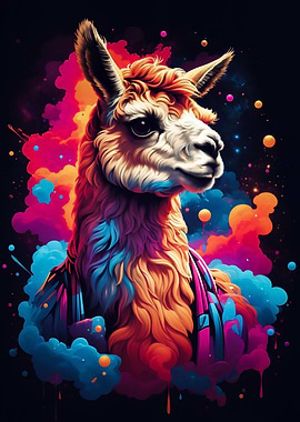Alpaca colorful