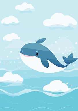 Cute Whale Kawaii Nursery