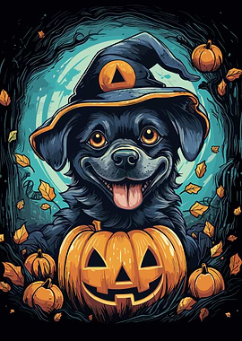 Cute Dog Halloween