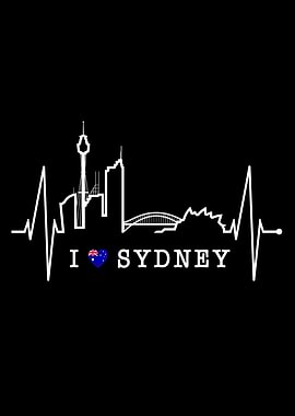 Sydney Skyline Heartbeat