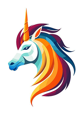 Unicorn Head Minimalist