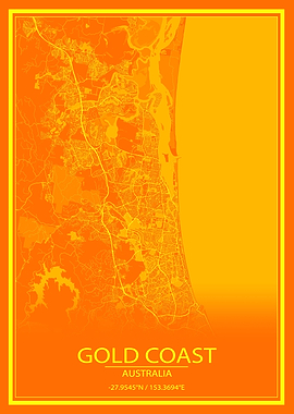 Gold Coast Orange City Map