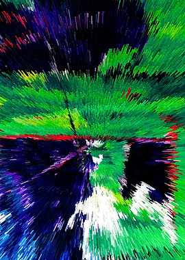 Explosion Acrylic Painting