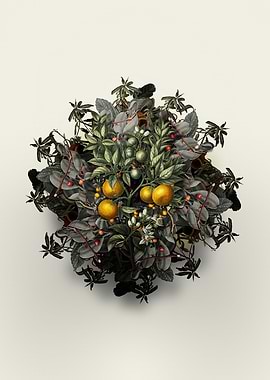 Bitter Orange Fruit Wreath