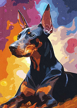 Doberman Paintings