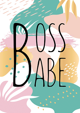 Boss Babe Text jungle