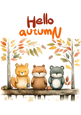 Cute Animals Watercolor